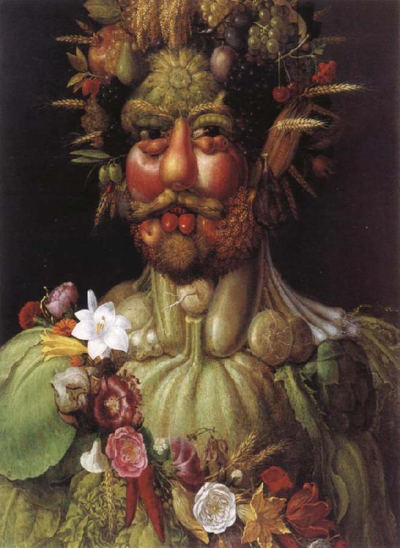 Giuseppe Arcimboldo Emperor Rudolf II as a Vertumnus Spain oil painting art